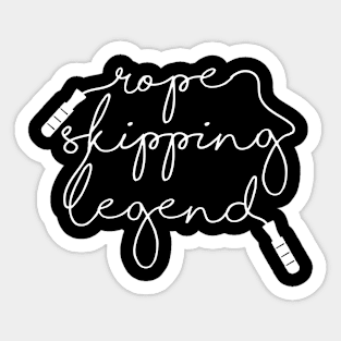 Rope Skipping Legend Rope Design for Rope Jumpers Sticker